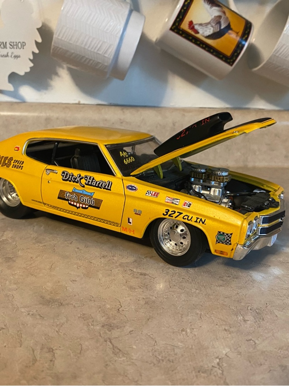 Dick Harrell Fred Gibb 1970 Chevrolet Chevelle Pro Street 1:18 diecast custom